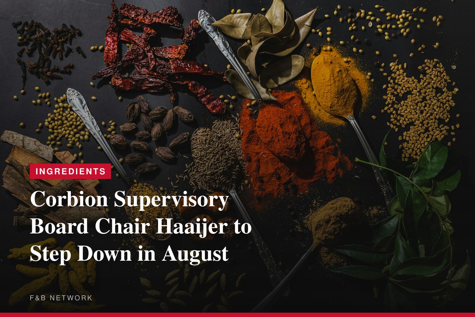 Chair of the Supervisory Board of Corbion to step down as of 1 August 2026