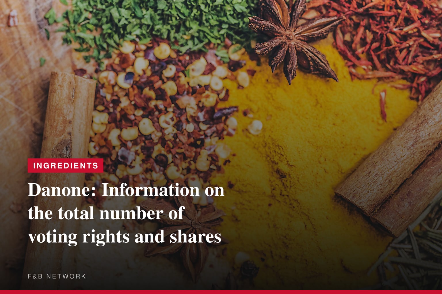 Danone: Information on the total number of voting rights and shares