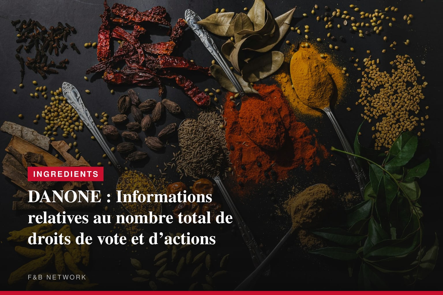DANONE : Informations relatives au nombre total de droits de vote et d’actions